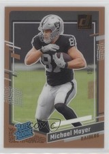 2023 Panini Clearly Donruss Rated Rookie Orange 13/75 Michael Mayer #75 1q2