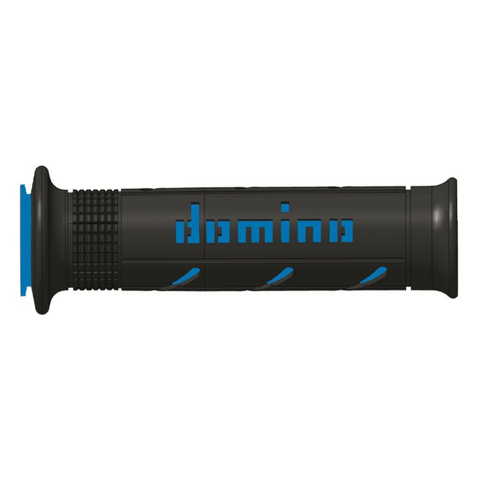 Domino Super Soft Racing Grips 126Mm Black/Blue A25041C4840 For Motorcycle Parts