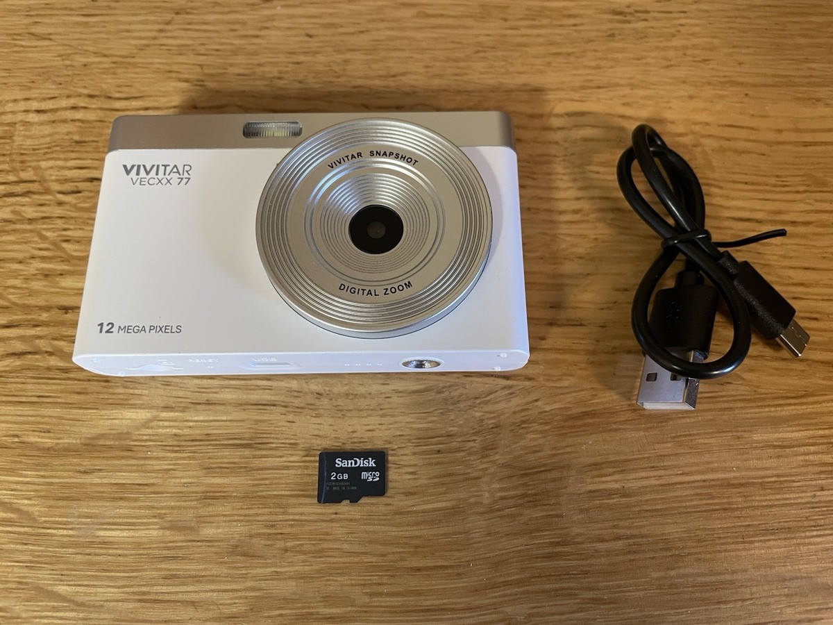 Vivitar VECXX77-SIL SnapShot Digital Camera W/ 2GB SD Card | eBay