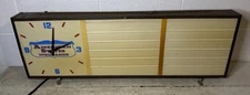 Vintage American States Insurance Lighted Clock Sign Advertising Letter Board