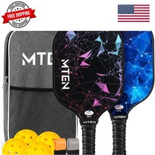 Pickleball Paddles Set of 2 or 4, or Single Paddle USAPA Approved Fiberglas...