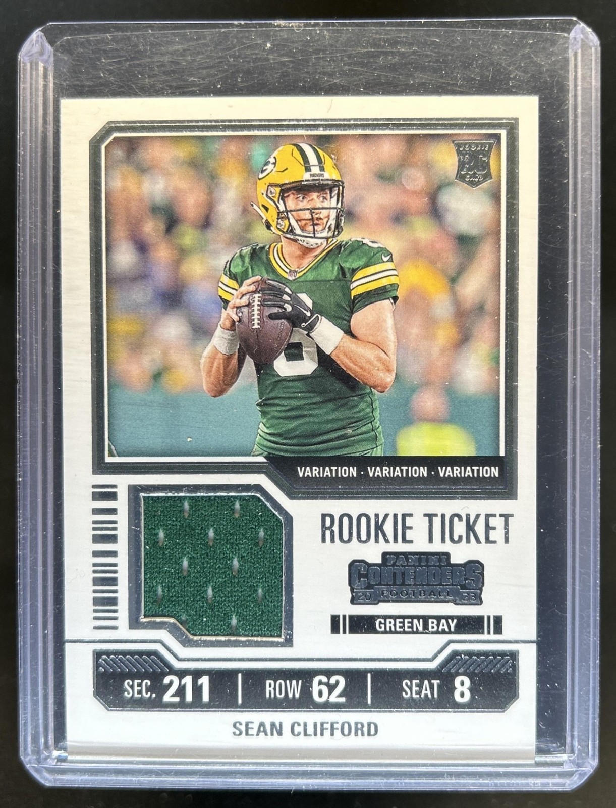 Sean Clifford Panini Contenders Rookie Ticket Swatches #TS31V Base