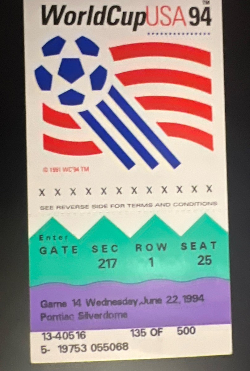 入手不可能！World Cup USA 94 公式プログラム FIFA WORLD CUP 1994 /UNUSED Ticket, ROM vs SUI, 06/22/1994 at