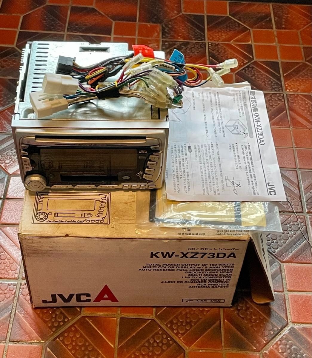 JVC KW-XZ73DA 2DIN CD Cassette Deck Car Audio A rare cassette