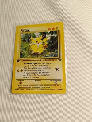 Pokémon Jungle 1st Edition Pikachu 60/64 Ger Good Condition