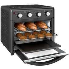 Minibackofen mit Umluft 30L Mini Ofen mit Backblech, Grillrost und Krümelblech