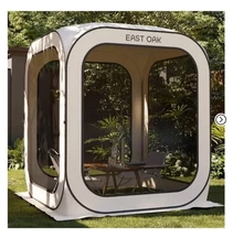  Screen House Tent Pop-Up, Portable Screen Room Canopy Instant Screen Tent 6 x 