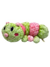 Dan Dee Plush Caterpillar 30" Large Stuffed Animal Pillow Pink Green Yellow2011