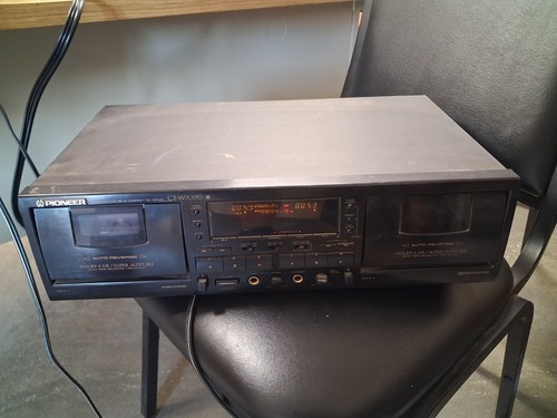 VTG Pioneer CT-W703RS Double Cassette Deck Auto Reverse Dolby Tested