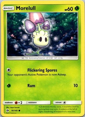Morelull Common SM Base Set 16/149 NM