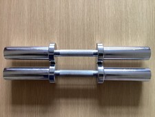 Mirafit 2 inch Olympic dumbbells, with spring Collars, used and in good conditio