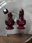 Vintage Avon Cape Cod Ruby Glass Salt & Pepper Shakers 1978 Set Retro Collectabl — photo 2