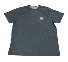 Carhartt Force Bass Master Back Decal Relaxed Fit Mens Shirt Size XL Dark Gray