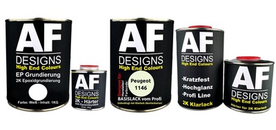 FÜR Peugeot 1146 Eau Vive 3.7L Autolack SET 2K Epoxid Grundierung Klarlack