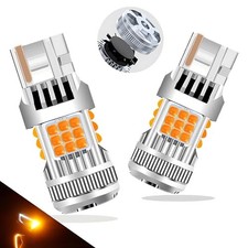 LED Bulb Yellow 4000 Lumens for Turn Signal Lights, CANBUS Error 7440 Amber