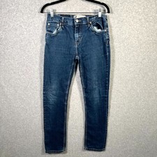 Levi's 512 Jeans Boys 12 Blue Denim Medium Wash Everyday Wear Slim Tapered Leg