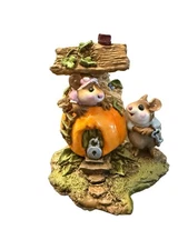 Wee Forest Folk Peter Pumpkin Eater Figurine M-190 1993 Retired Signed AP