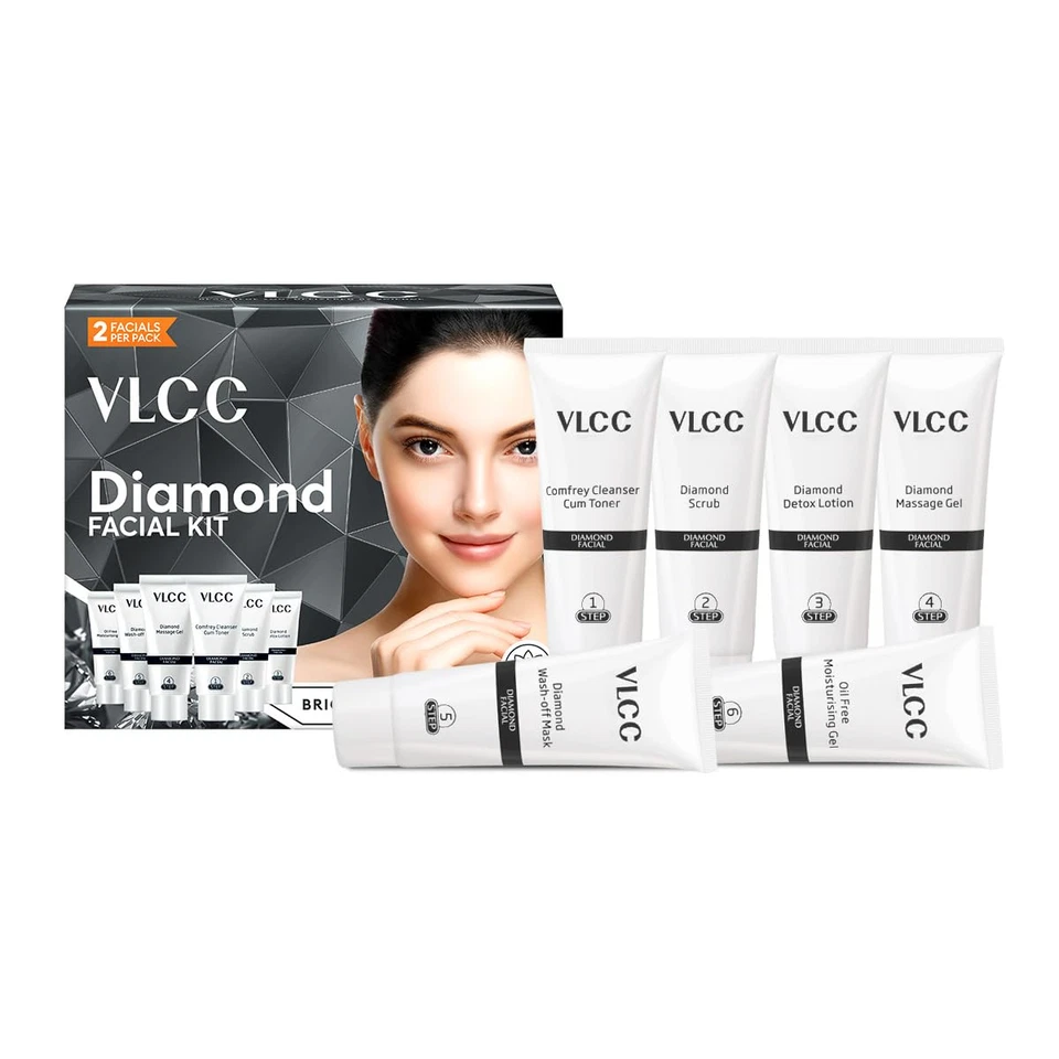 Party Diamond Facial Kit - Single Use | Salon like Facial at Home in Just 6-Step - Image 3 of 4