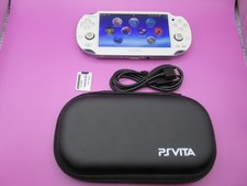 SONY PS Vita 1000 128GB card w/ tempered Glass protect/Charge/case OLED TESTED
