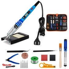 80W Digital Soldering Iron Kit with LCD Display, 39-in-1 Adjustable Temp Tool fo