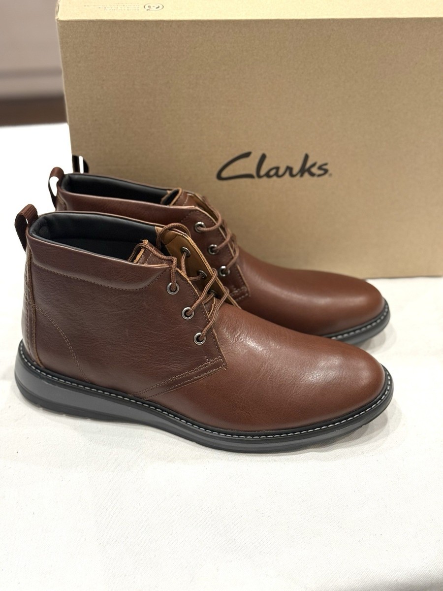 CLARKS, CHANTRY DESERT, MEN BOOTS, COLOR DARK TAN LEATHER  display picture 3