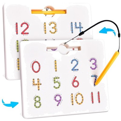 Magnetic Number Tracing Board, 2 in 1 Double Sided