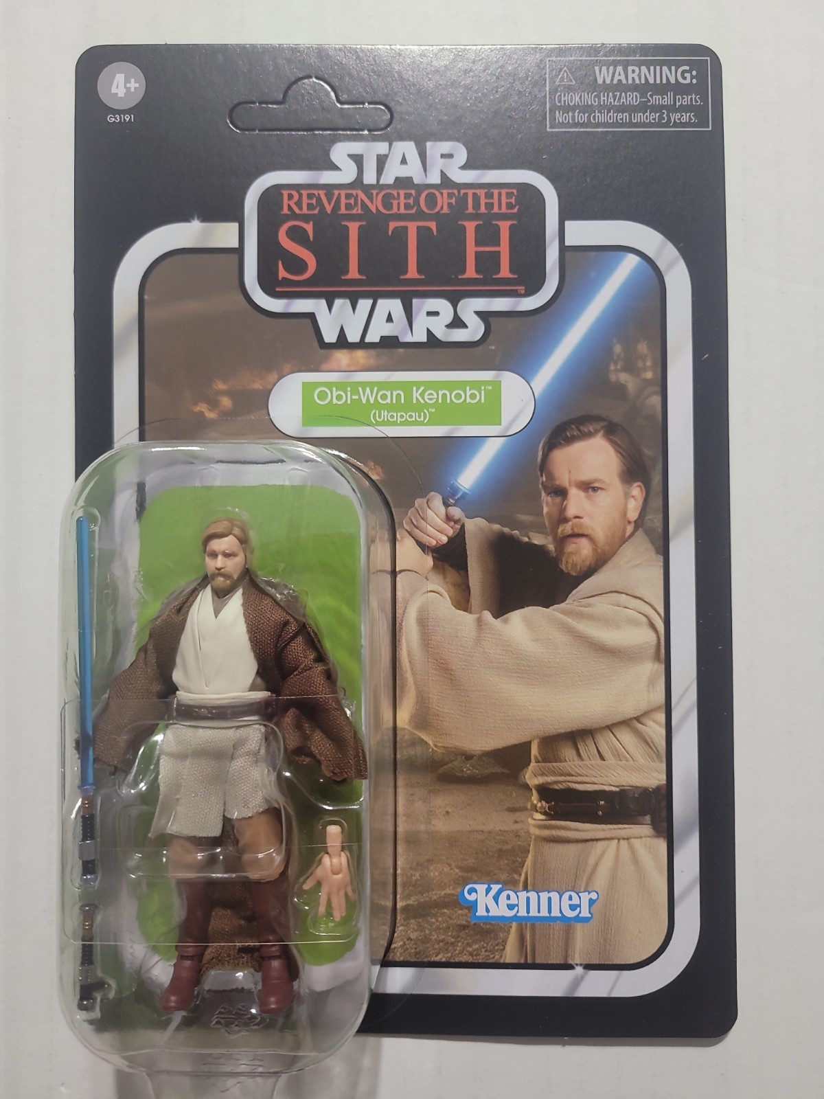 Star Wars TVC 3.75" Action Figure VC398 OBI-WAN KENOBI UTAPAU UNPUNCHED