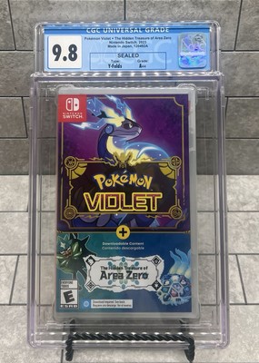 Pokémon Violet + The Hidden Treasure of Area Zero CGC U9.8 A++ Switch [120492A]