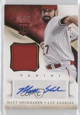 2014 Panini Immaculate Rookie Auto Material 30/49 Matt Shoemaker #118 Auto u0h