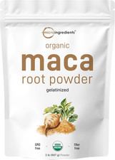Organic Maca Root Powder, 2 Pound, Gelatinized for Better Absorption, Rich in An
