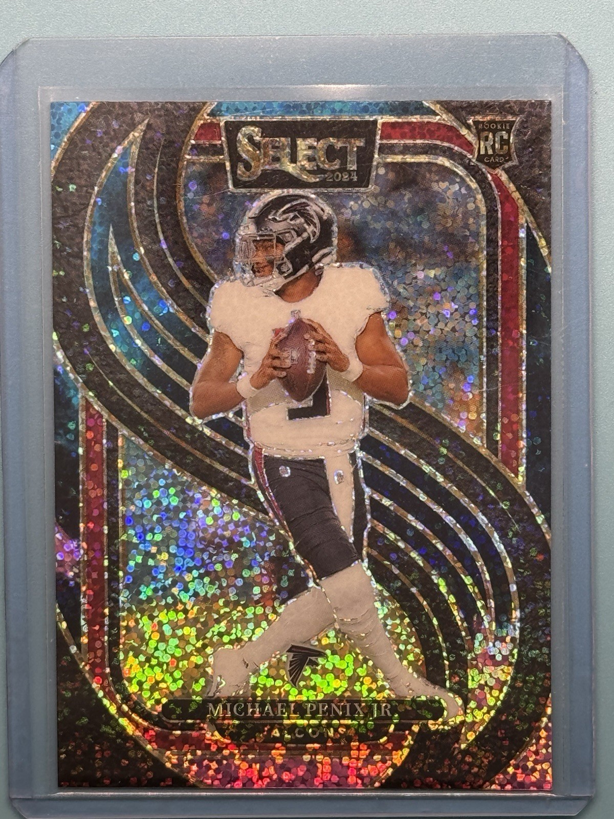 2024 Select Michael Penix Jr Cosmic Prizm SSP Case Hit #110 Premier Level Falcon