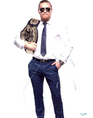 Conor McGregor "Notorious" AUTOGRAPH Signed MMA Fighter UFC 11x14 Photo B ACOA