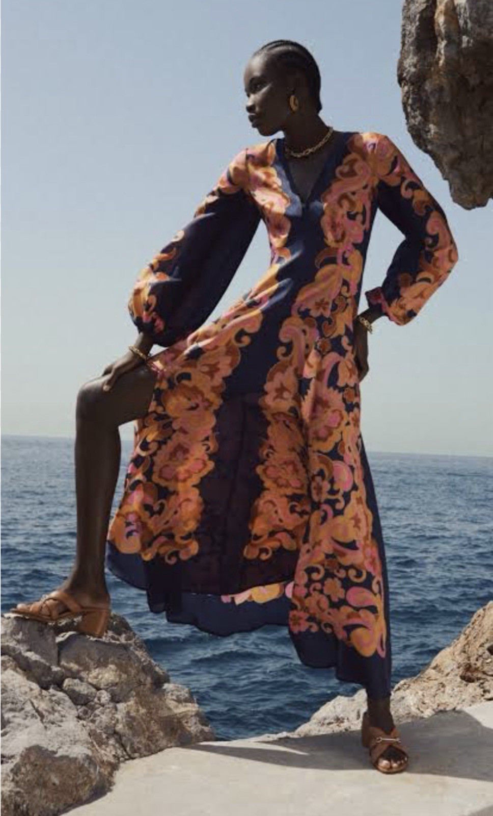 ZIMMERMANN ACADIAN LONG SLEEVE MAXI DRESS SIZE 0 AU/UK 8 US 4 RRP $1100