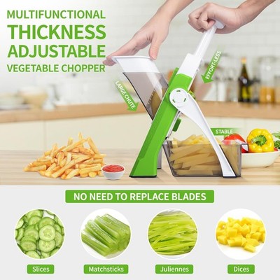 Gemüseschneider Once for All Verstellbar Gemüsehobel Genius Mandoline Vegetable