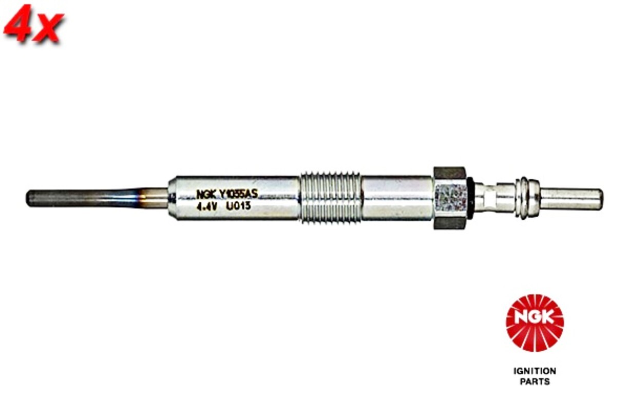 NGK 4x Glow Plug For DACIA INFINITI MERCEDES NISSAN RENAULT 05-21 110655687R