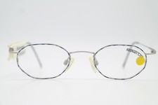 Vintage Brille IGA OPTIK 2012 Silber Blau Oval Brillengestell eyeglasses