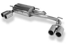 FOX Duplex Komplettanlage ab Kat für Subaru Justy ab 95 1.3l je 2x76mm Absorber
