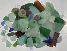 BEACH SEA GLASS SURF TUMBLED Lot 2493 COLLECTION ART JEWELRY CRAFT MOSAIC