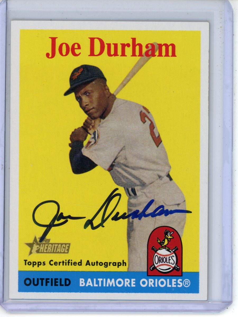 2007 Topps Heritage Joe Durham Real One Autographs Auto #ROA-JD
