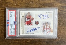 2023-24 Photogenic Raptors Dual Auto RJ Barrett / Immanuel Quickley💎PSA10💎POP1