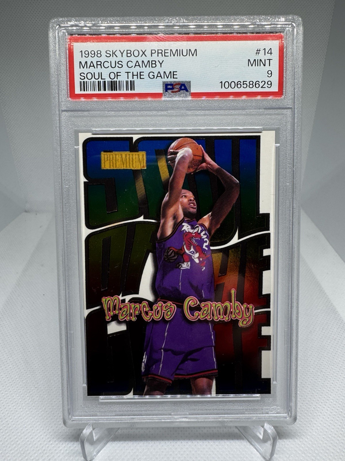 1998 Skybox Premium #14 Marcus Camby Soul of the Game PSA 9 MINT Case Hit SSP