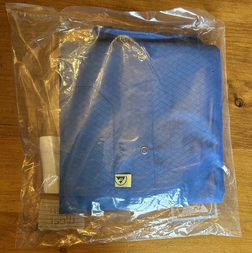 ULINE ESD Lab Jacket - Size LARGE Blue Sizing In Picture Retail $76 CAD Plus Tx - Picture 3 of 5