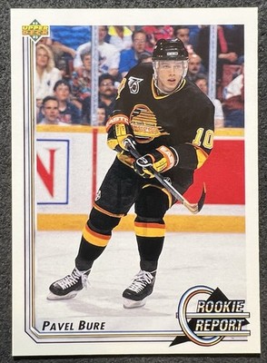 1992/93 UPPER DECK ROOKIE REPORT PAVEL BURE (VANCOUVER CANUCKS) #362 NM/MT