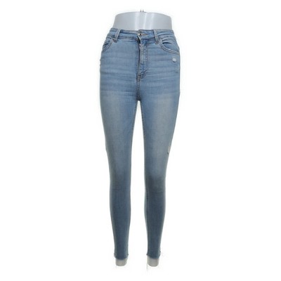 Bershka Denim, Jeans, Größe: 34, Blau, Einfarbig, Denim, Damen #3ra