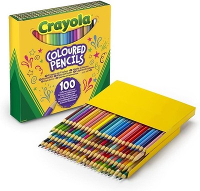 CRAYOLA Buntstifte 100 Farben   je ein Farbton   hochwertige, splitterfreie Hol
