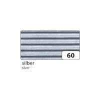 folia 741060 E-Wellpappe, 50 X 70 Cm, Silber (10 Bogen)