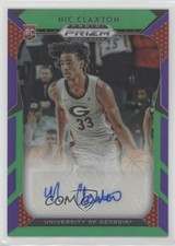 2019 Panini Prizm Draft Picks Purple & Green /149 Nic Claxton Nicolas Auto 02v3