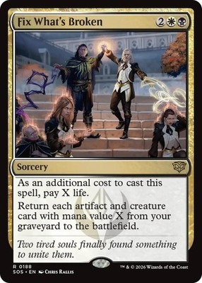 Fix What's Broken | 188 | MTG | Secrets of Strixhaven | Foil | 50% Off 2nd Item