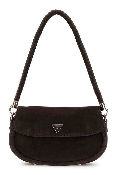 Guess Danya Flap Shoulder Bag Schultertasche Tasche Espresso Dunkelbraun Neu-image