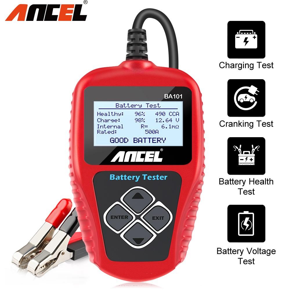 ANCEL BA101 TESTER BATTERIA AUTO 12V ANALIZZATORE PROFESSIONALE 100-2000 CCA